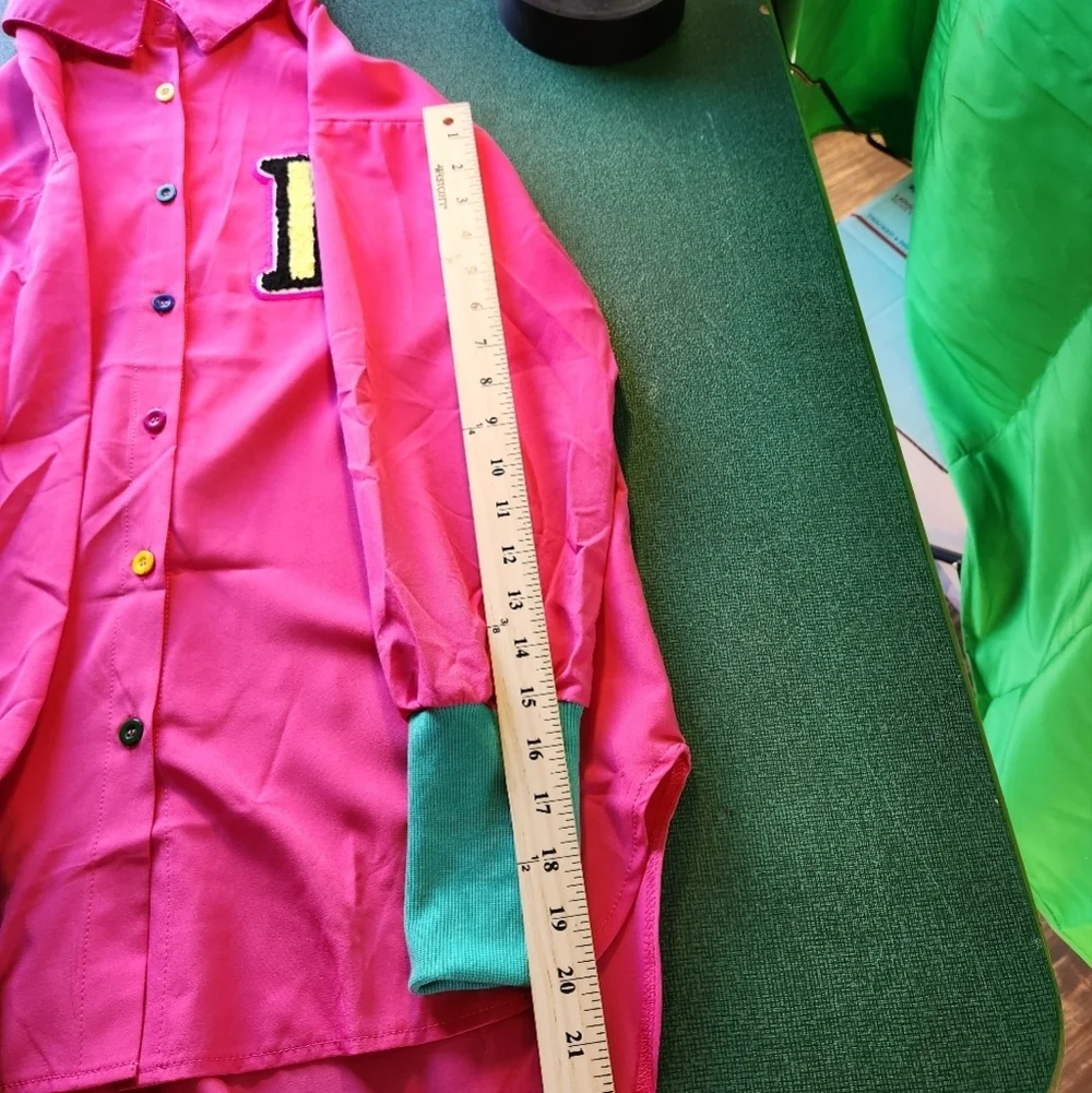 Baddie Varsity Shirt Pink - Size S - Picture 7 of 10
